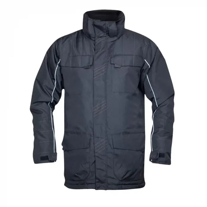 Jachetă pentru bărbați de iarna neagra impermeabila, PARKA, din poliester, Ardon 4TECH, culoarea negru