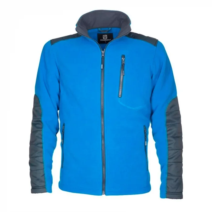 Fleece de lucru albastru bărbați, culoarea gri, Ardon 4TECH