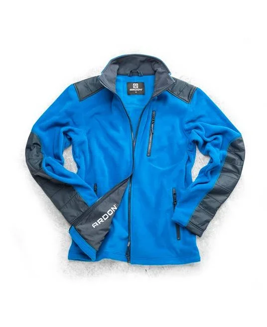 Fleece de lucru albastru bărbați, culoarea gri, Ardon 4TECH