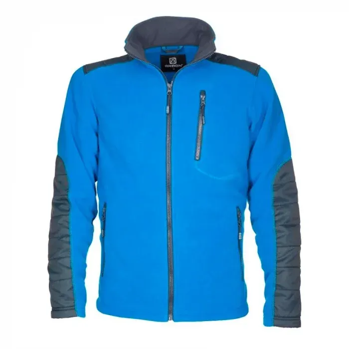 Jachetă fleece de lucru pentru bărbați, din poliester, 250g/mp, Ardon 4TECH, culoarea gri