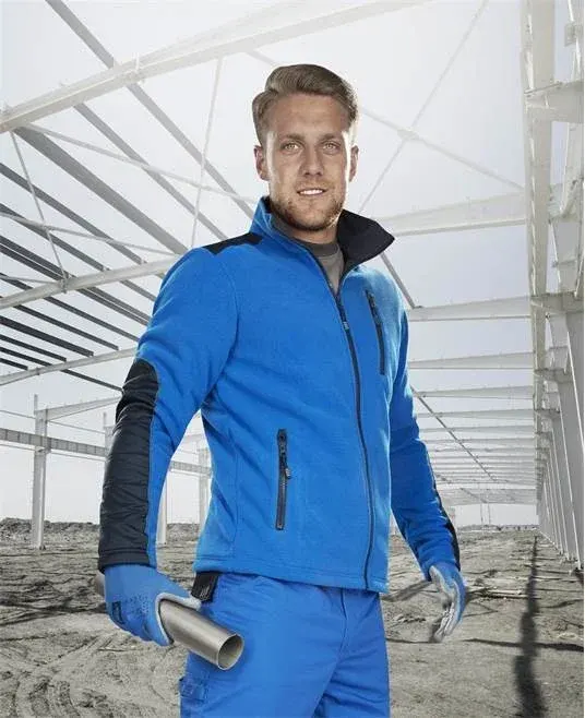 Fleece de lucru albastru bărbați, culoarea gri, Ardon 4TECH