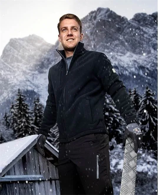 Fleece bărbați de iarnă negru, Ardon POLAR