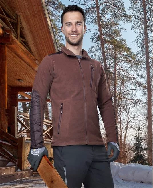 Fleece de lucru maro bărbați, Ardon 4TECH