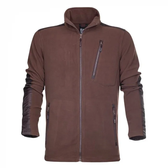 Fleece de lucru maro bărbați, Ardon 4TECH