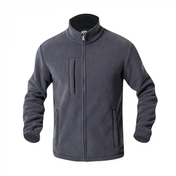 Jachetă fleece pentru bărbați de iarnă gri-închis, 450, din poliester, 450 g/mp, Ardon POLAR