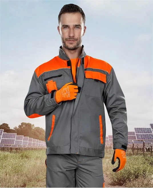 Set costum gri-portocaliu cu pantaloni de lucru in talie, Ardon 2STRONG