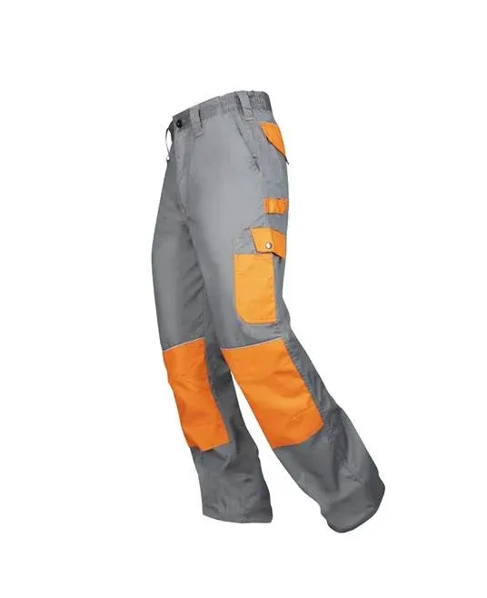 Pantaloni de lucru in talie 2STRONG - gri/portocaliu