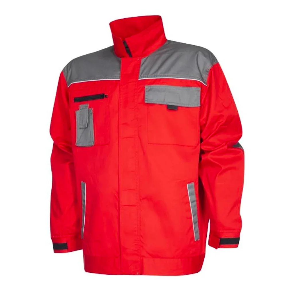 Set costum roșu cu pantaloni de lucru in talie, Ardon 2STRONG