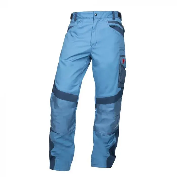 Pantaloni de lucru în talie, din bumbac și poliester, 245g/mp, cu elemente reflectorizante, Ardon R8ED, culoarea albastru