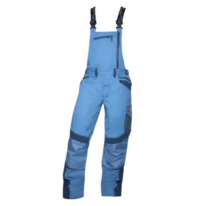 Pantaloni albaștri de lucru cu pieptar, culoarea albastru, Ardon R8ED