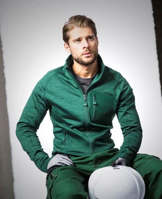 Hanorac barbati verde fara gluga, culoarea bleumarin, Ardon Breeffidry