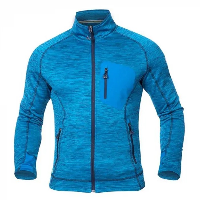 Hanorac pentru bărbați fara gluga, Breeffidry, din poliester și spandex, 270g/mp, Ardon, culoarea albastru