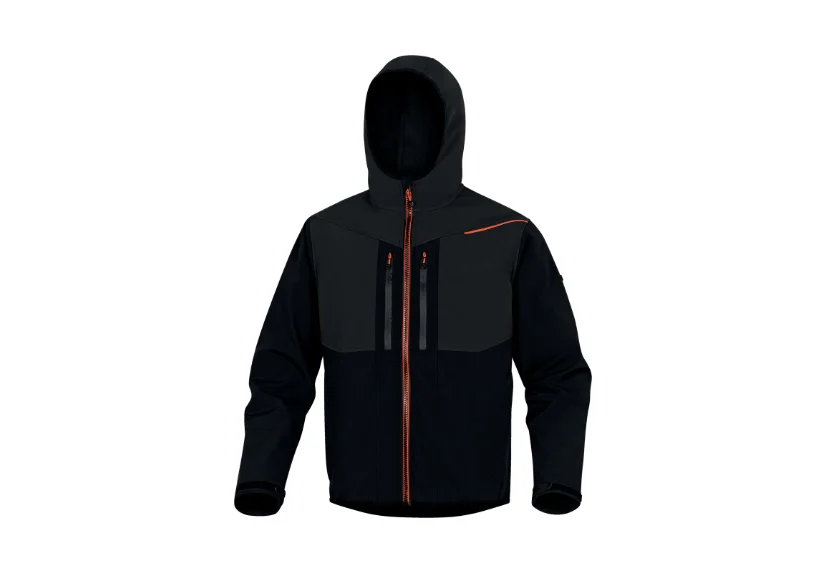 Jacheta softshell rezistenta la vant si la apa, culoarea negru, HORTEN2, Delta Plus
