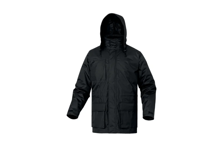 Jacheta impermeabila cu glugă, culoarea negru, Isola2, Delta Plus