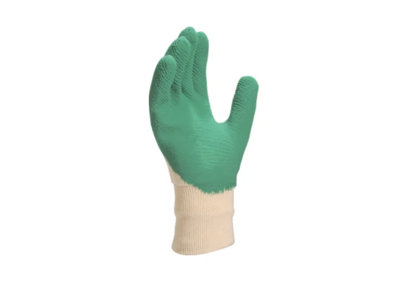 Manusi protectie cu invelis de latex, culoarea verde, LA500, Delta Plus