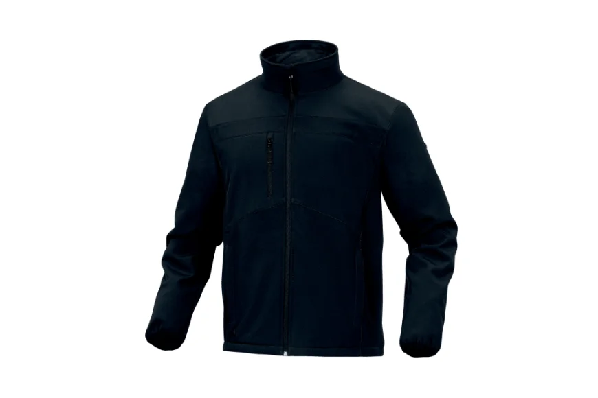 Jacheta softshell rezistenta la vant si ploi usoare, culoarea negru, LULEA2, Delta Plus