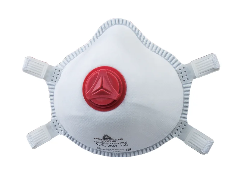 Masca de protectie respiratorie FFP3, culoarea alb, de unica utilizare, M1300V, Delta Plus