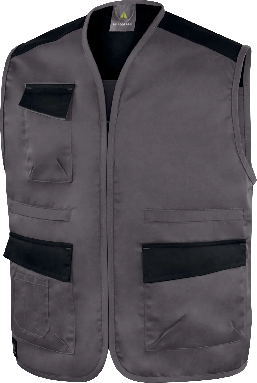 Vestă de lucru gri, 65% poliester – 35% bumbac, M1GI2