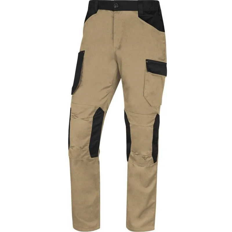 Pantaloni de lucru Mach2 din poliester și bumbac (65/35), culoarea bej, 245 g/m²
