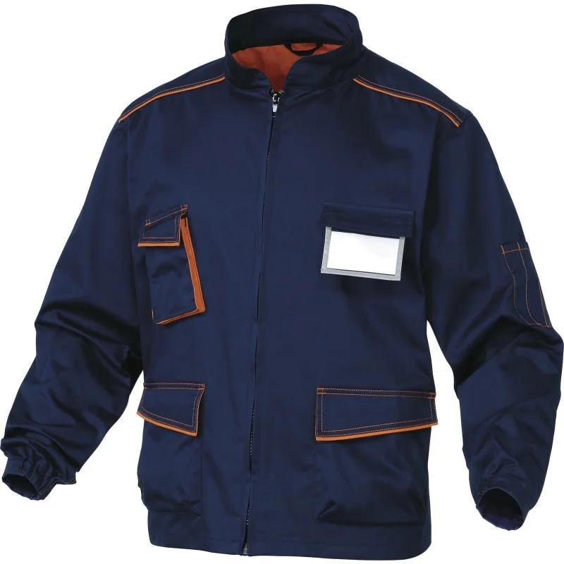 Jachetă de lucru Panostyle Delta Plus, culoarea bleumarin - serj 65/35, 235 g/m²
