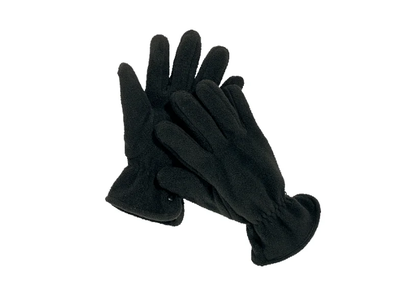 Manusi de iarna din polar, culoarea negru, Neve, Delta Plus