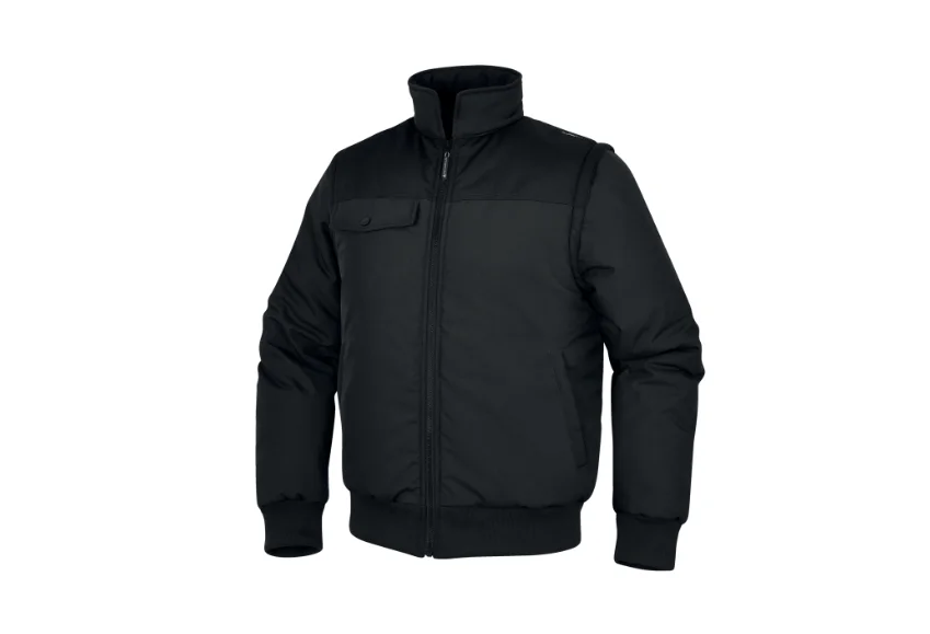 Jacheta cu maneci detasabile rezistenta la vant, culoarea gri, NEWDELTA2, Delta Plus