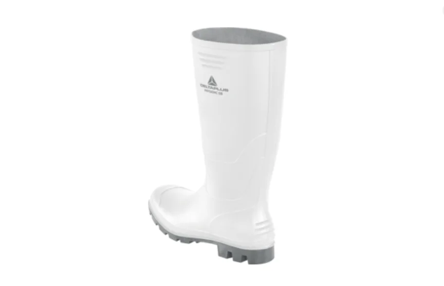 Cizme de lucru confortabile din PVC, PHYSIOHC OB SRA, culoarea alb