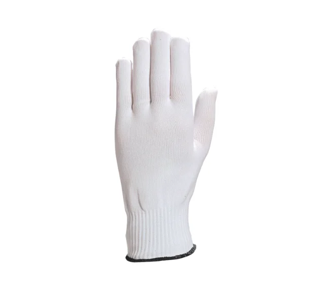 Manusi de protectie mecanica tricot, culoarea alb, ambidextra, PM159, Delta Plus