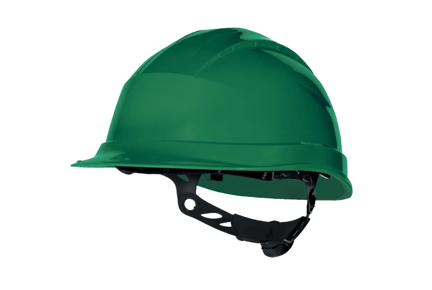 Casca de protectie pentru santier, culoarea verde, QUARTZ UP III, Delta Plus