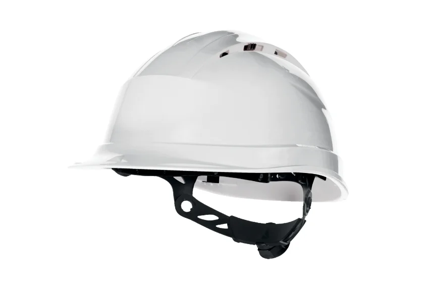 Casca santier de protectie ventilata, culoarea alb, QUARTZ UP IV, Delta Plus