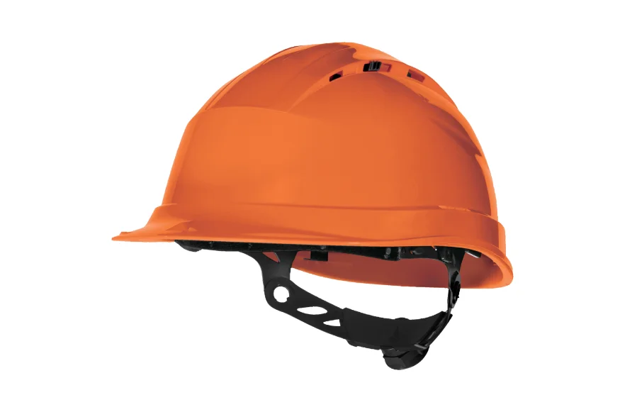 Casca santier de protectie ventilata, culoarea portocaliu, QUARTZ UP IV, Delta Plus