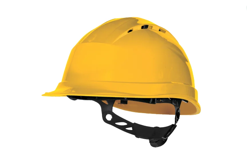 Casca santier de protectie ventilata, culoarea portocaliu, QUARTZ UP IV, Delta Plus
