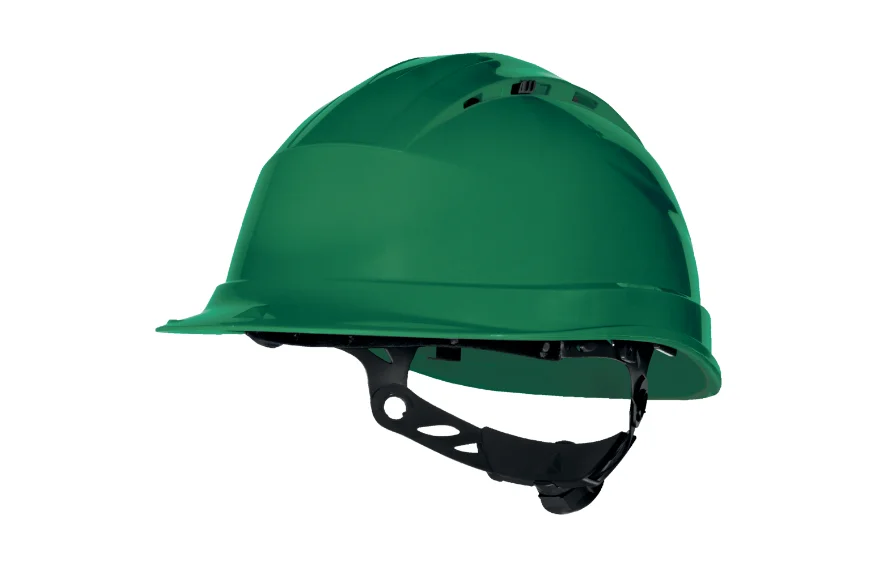 Casca santier de protectie ventilata, culoarea verde, QUARTZ UP IV, Delta Plus