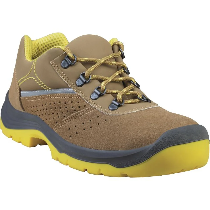Pantofi de protectie cu bombeu si lamela antiperforatie Rimini, S1P SRC, culoarea bej