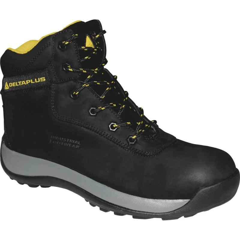 Bocanci de protecție cu bombeu si lamela antiperforatie, S3 SRC, Delta Plus Saga, culoarea bej