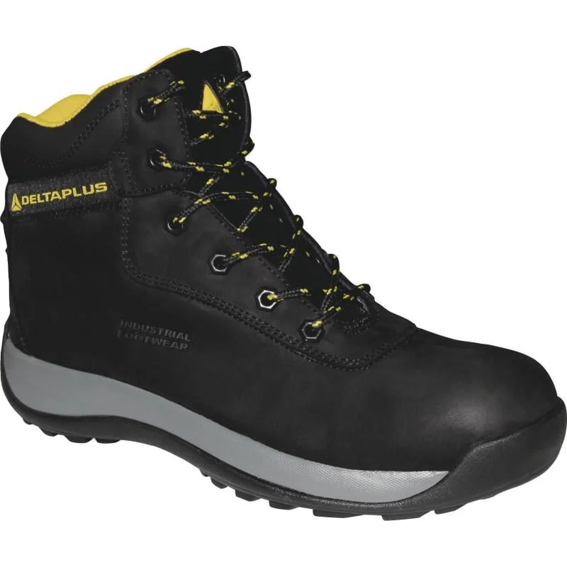 Bocanci de protecție cu bombeu si lamela antiperforatie, S3 SRC, Delta Plus Saga, culoarea maro