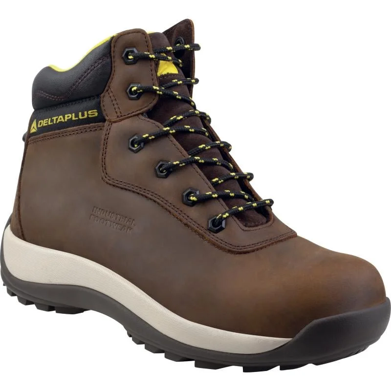 Bocanci de protecție cu bombeu si lamela antiperforatie, S3 SRC, Delta Plus Saga, culoarea negru