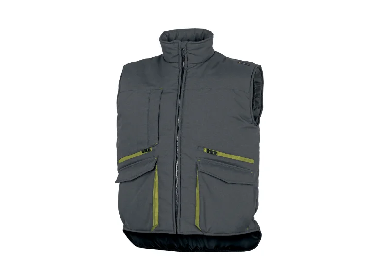 Vesta iarna rezistenta la vant, culoarea gri, cu 9 buzunare, SIERRA2, Delta Plus