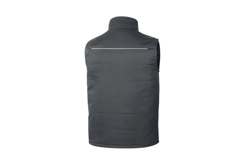 Vesta cu 9 buzunare, culoarea gri, rezistenta la vant, STOCKTON3, Delta Plus