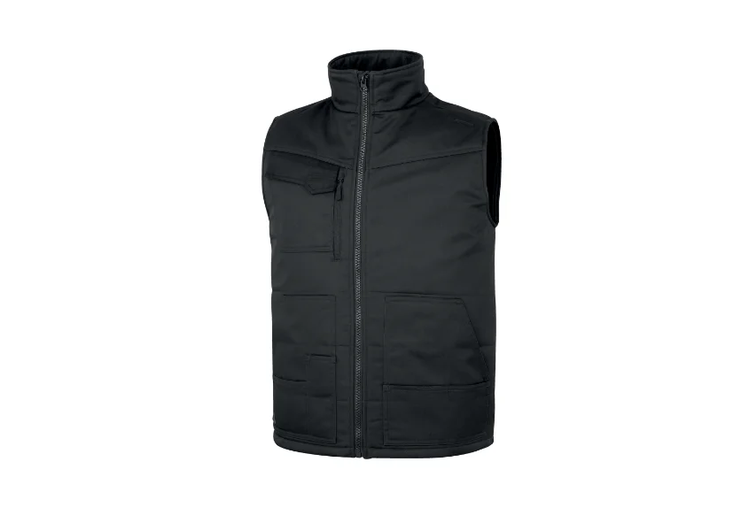Vesta cu 9 buzunare, culoarea gri, rezistenta la vant, STOCKTON3, Delta Plus