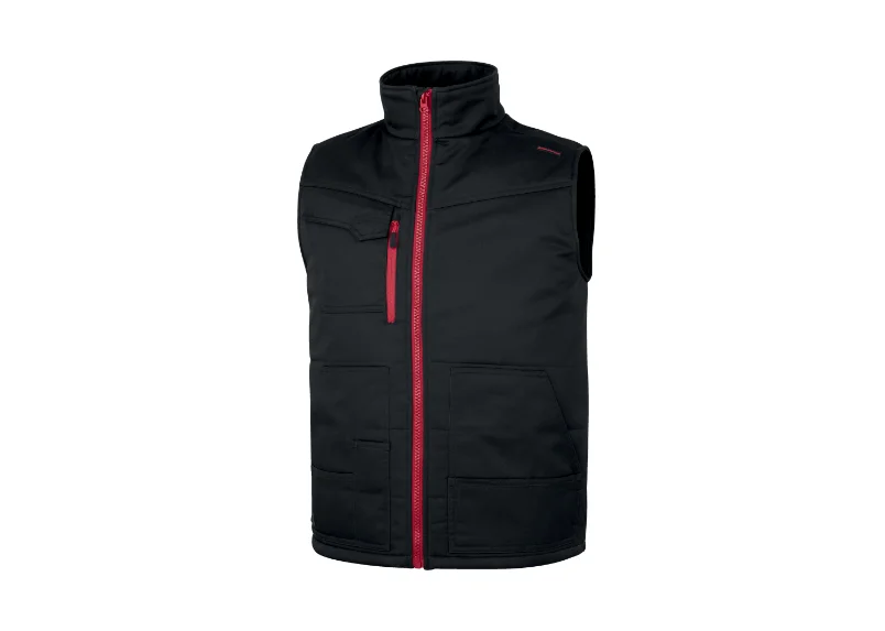 Vesta cu 9 buzunare, culoarea negru, rezistenta la vant, STOCKTON3, Delta Plus