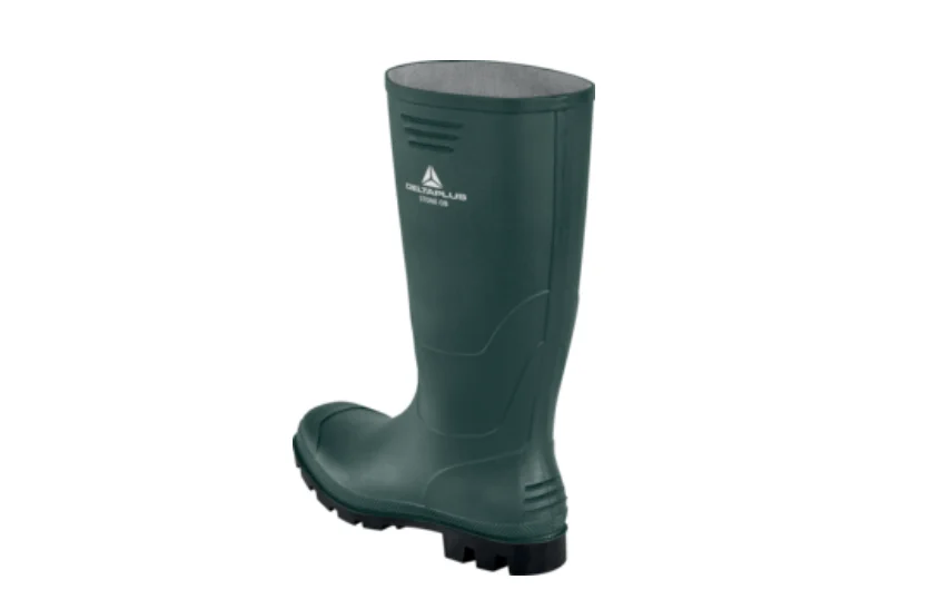Cizme de lucru uz general confortabile și ușoare din PVC, STONE OB FO, culoarea verde