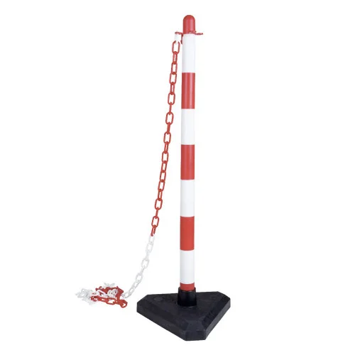 Stalp pentru delimitare alb, culoarea multicolor, roșu