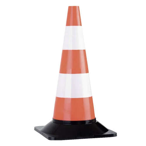 Con de semnalizare, culoarea multicolor, alb, roșu, 50 cm inaltime T167