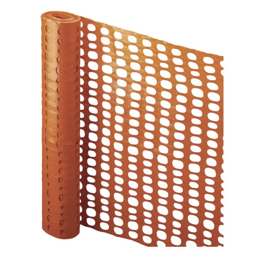 Gard de plastic pentru delimitare lucrari, culoarea portocaliu, 200 gr/mp