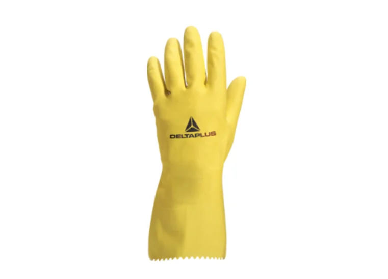 Manusi pentru industria alimentara de protectie chimica, culoarea galben, Delta Plus