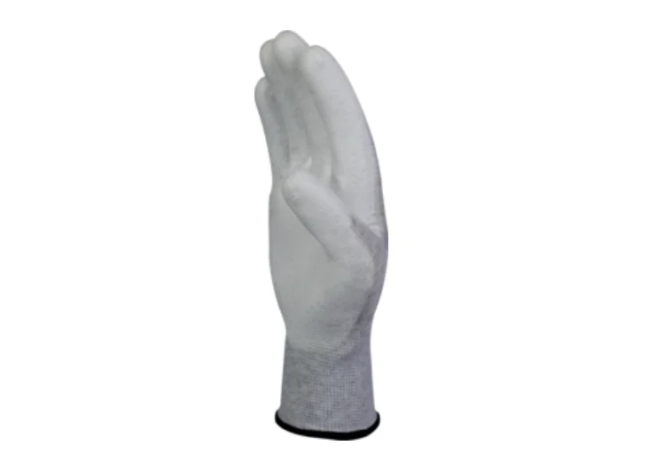 Manusi protectie mecanica, culoarea gri, tactile, cu proprietati electrostatice ESD, Delta Plus