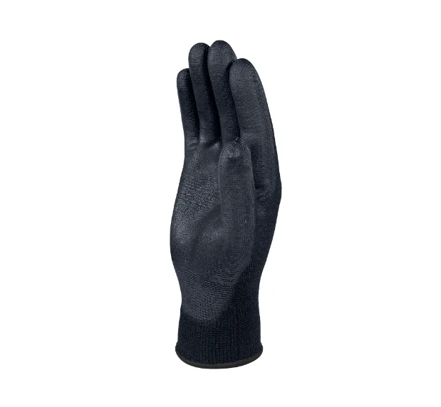 Manusi de protectie Delta Plus, culoarea negru, impregnate in poliuretan
