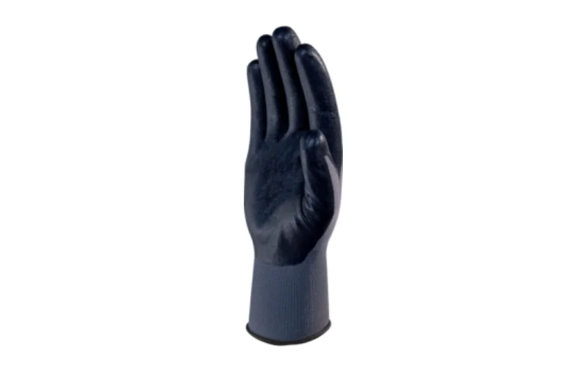 Manusi de protectie cu nitril in palma, culoarea gri, VE722 Delta Plus