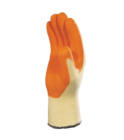 Manusi de protectie antitaiere imersate in latex, culoarea galben, Delta Plus, VE730